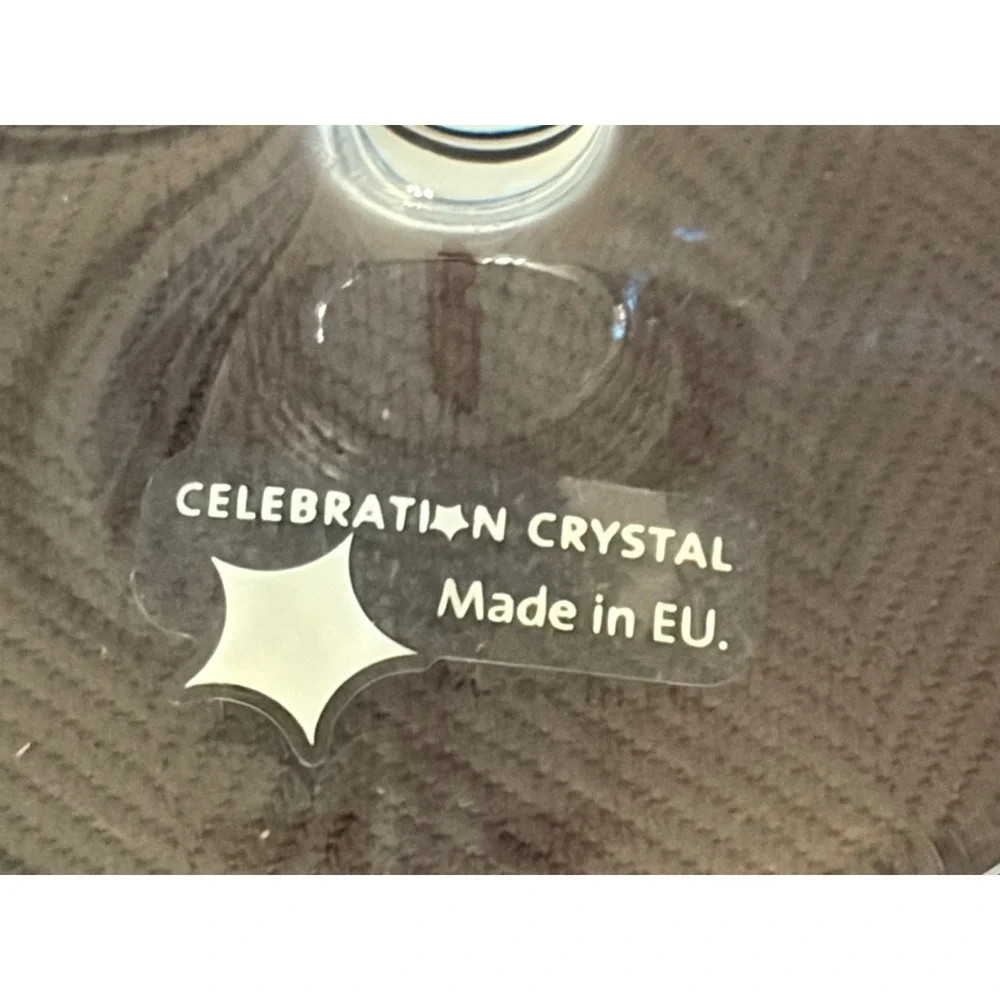 Rogaska Celebration crystal disco beat Champagne Flutes Set of 3 Made In EU